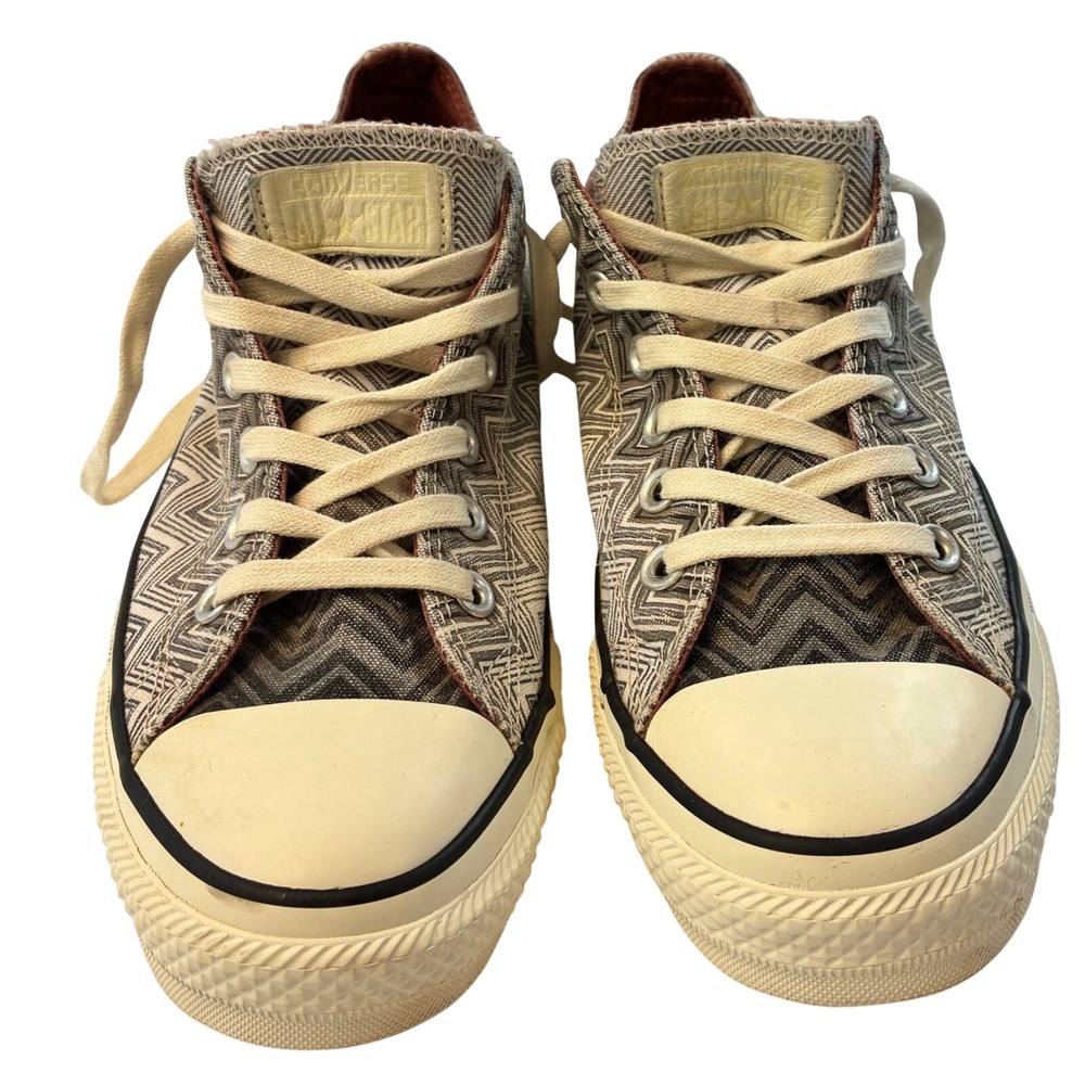 Converse x Missoni ChuckTaylor AllStar Low Zig Zag Grey White 147272C Womens 9.5